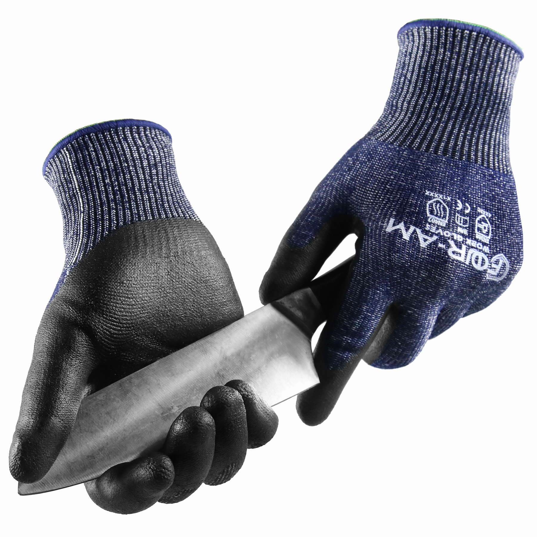 Nitrile Mechanic Glove - 1/3Pair, Level 5Cut-Resistant Gloves, Firm Non-Slip