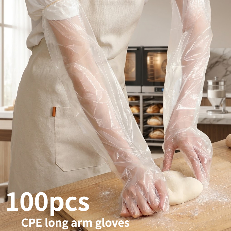Rubber Glove Cleaning - 100PCS Disposable Arm Guard Gloves Kitchen