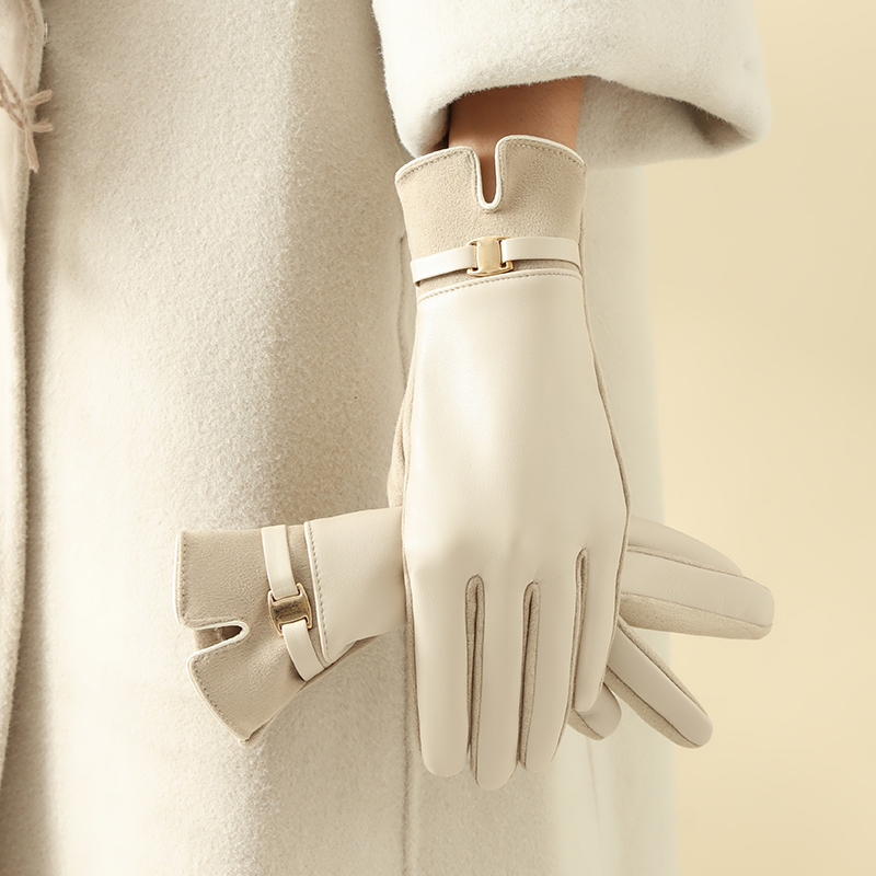 Leather Driving Glove - 1 Pair of Gloves for Women