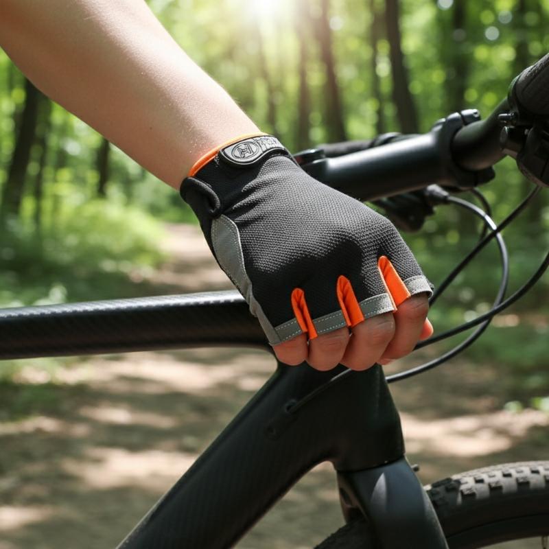 Fingerless Glove Knit - Half Finger Cycling Gloves Men Women
