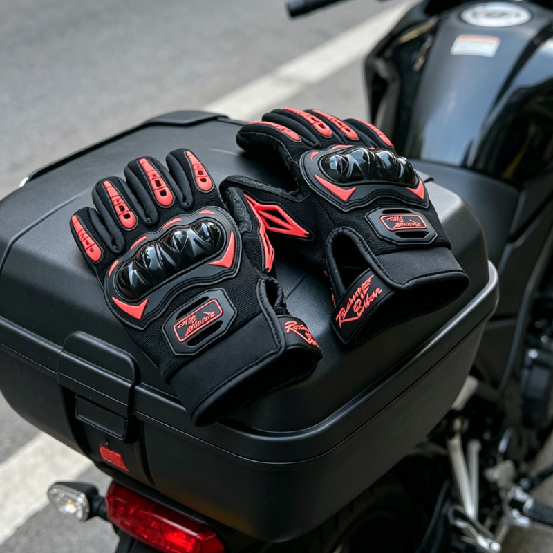 Motorcycle Glove Knuckle - Men Motorcycle Gloves Summer Breathable Mesh