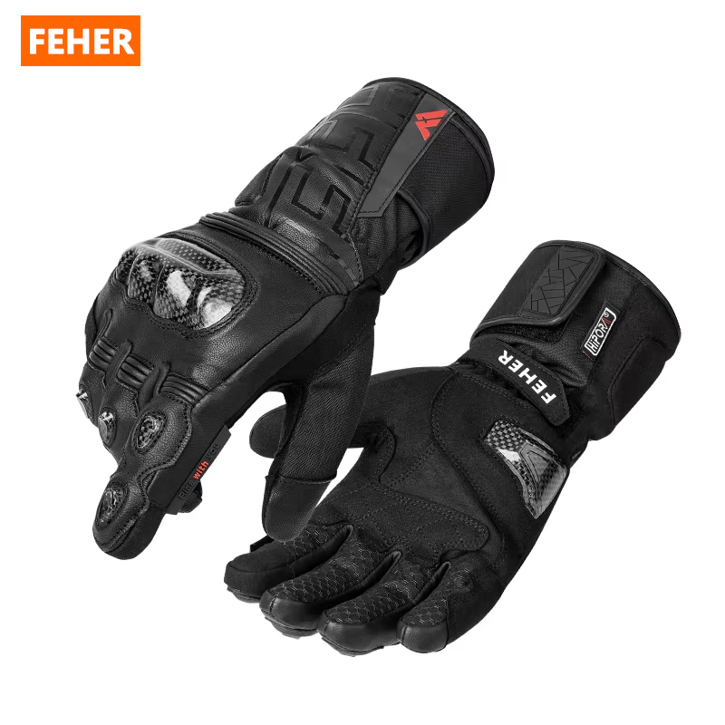 Motorcycle Glove Knuckle - FEHER Winter Motorcycle Gloves FT-001 Touch