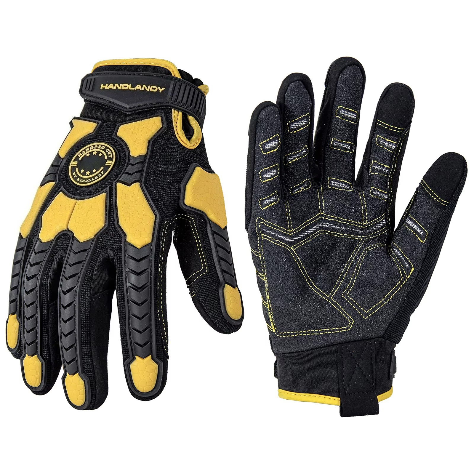 Work Glove Impact - PVC Reinforced Impact Protection ANSI CUT