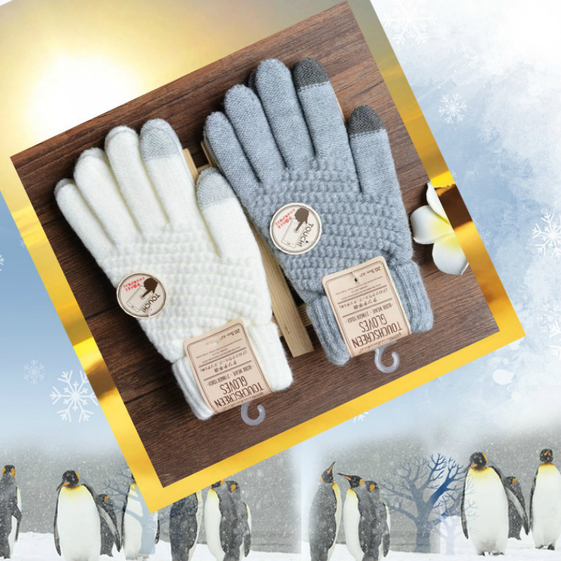 Magic Touch Glove - Autumn Winter New Rabbit Hair Double-layer