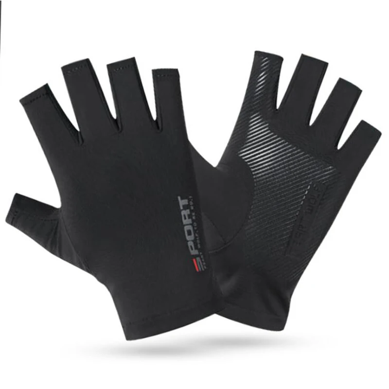 Cycling Glove Padded - 1Pair Half Finger Cycling Gloves Anti-slip