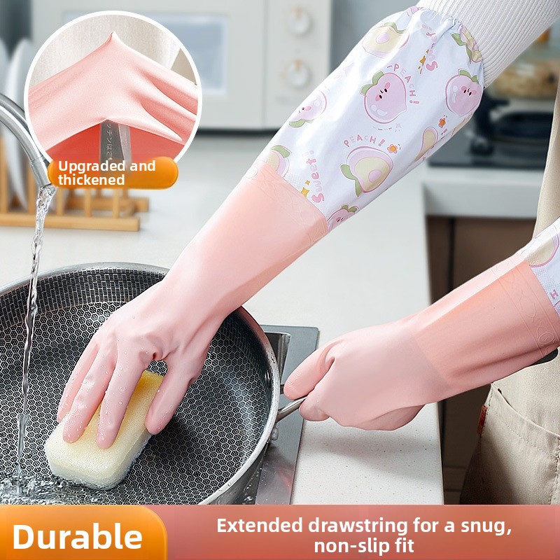 Dish Glove Rubber - Winter Warm Waterproof Dishwashing Gloves Fleece