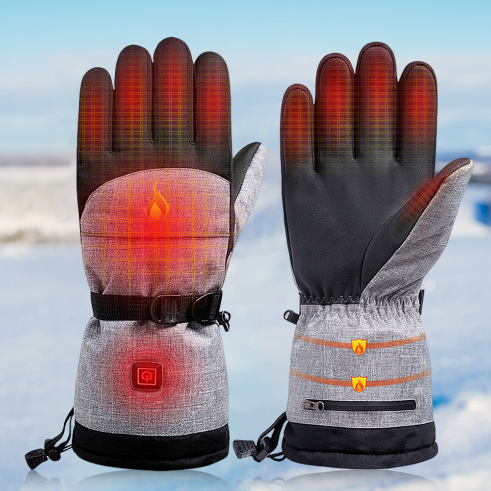 Ski Glove Waterproof - Electric Heated Gloves Men Women Rechargeable