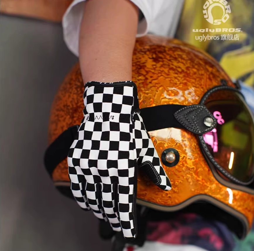 Leather Driving Glove - Uglybros Motorcycle Men Motocross Racing MX