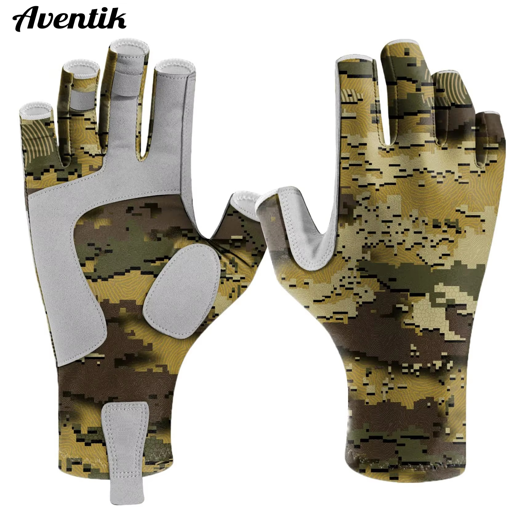 Cycling Glove Padded - Aventik Fingerless Fishing Gloves Are Designed