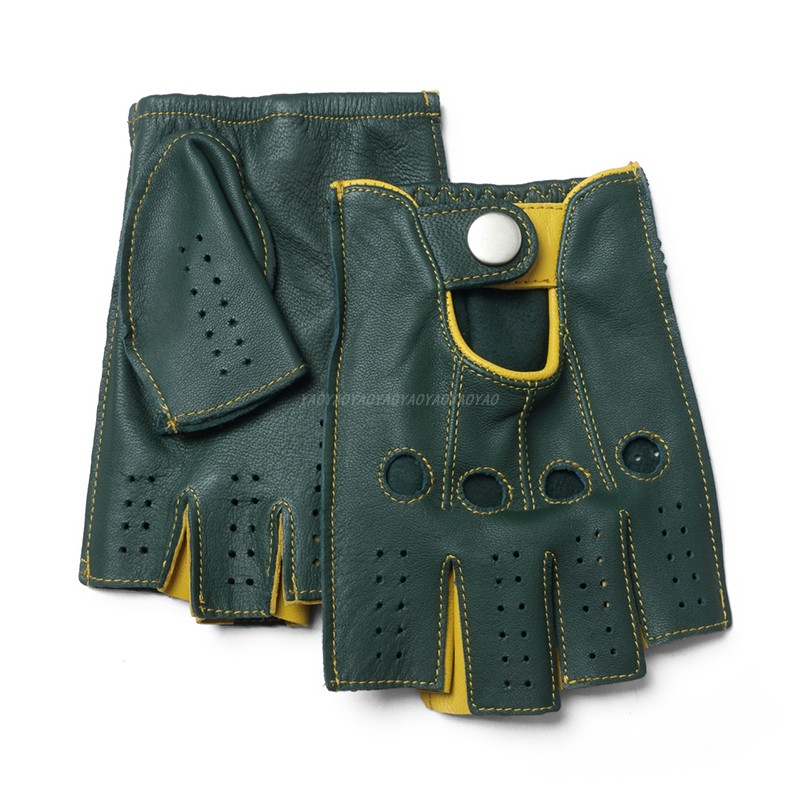 Leather Driving Glove - High Quality 2026 New Half Fainger