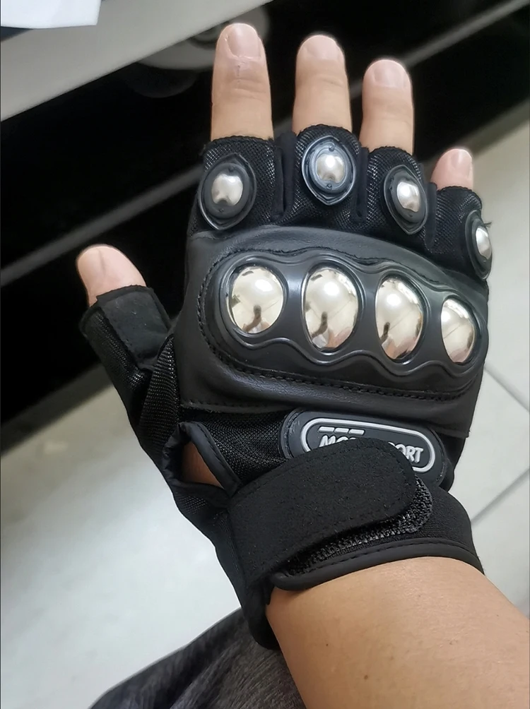 Motorcycle Glove Knuckle - Tactical Motorcycle Gloves Steel Brass Knuckle