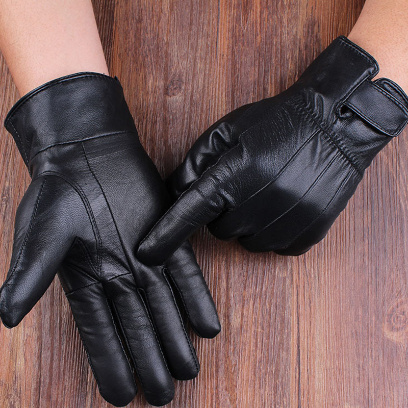 1pair Men's PU Leather Winter  - огляд і ціна Leather Driving Glove