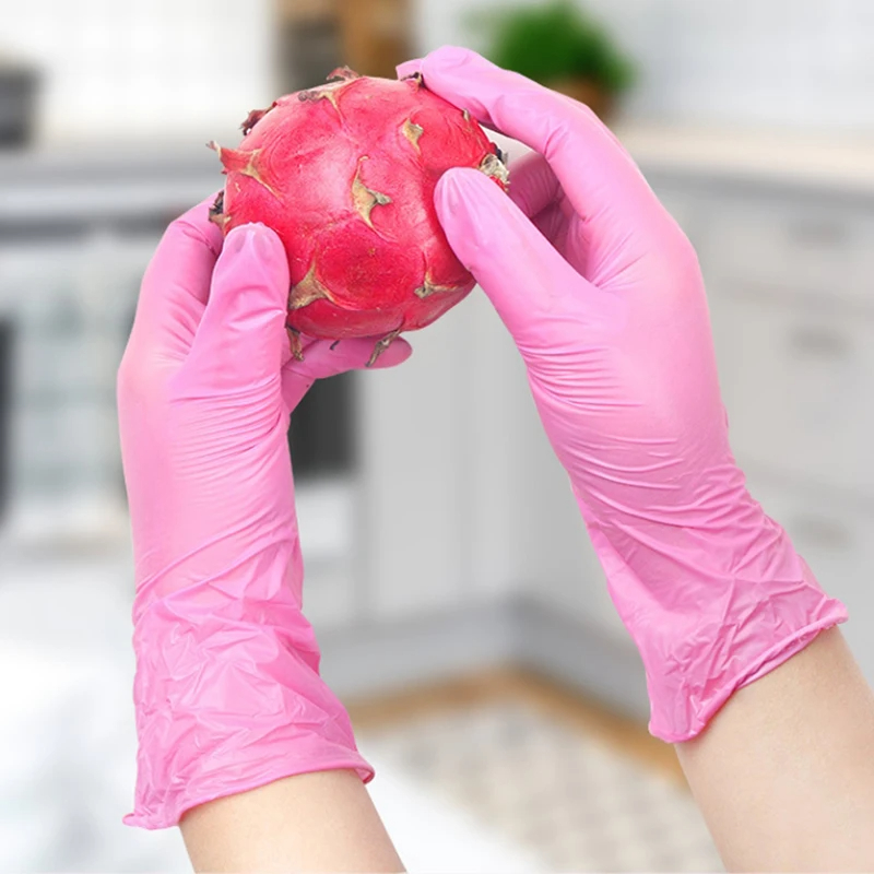 Green Disposable Gloves Pink E - огляд і ціна Exam Glove Nitrile