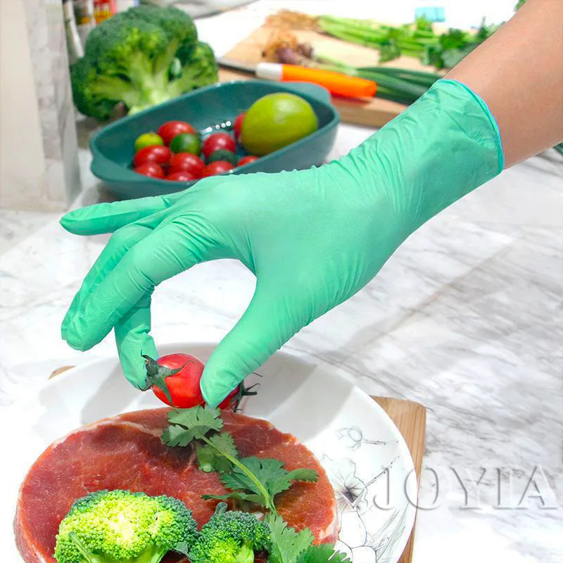 Green Disposable Gloves Pink E - огляд і ціна Exam Glove Nitrile