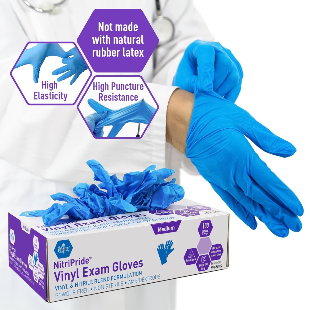 Nitrile/Vinyl Blend Exam Glove - огляд і ціна Exam Glove Nitrile