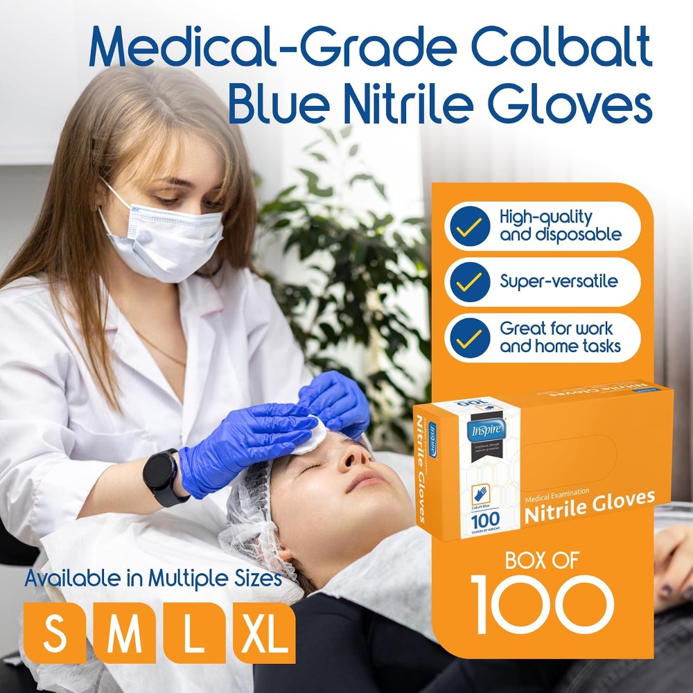 Cobalt Blue Nitrile Disposable - огляд і ціна Exam Glove Nitrile