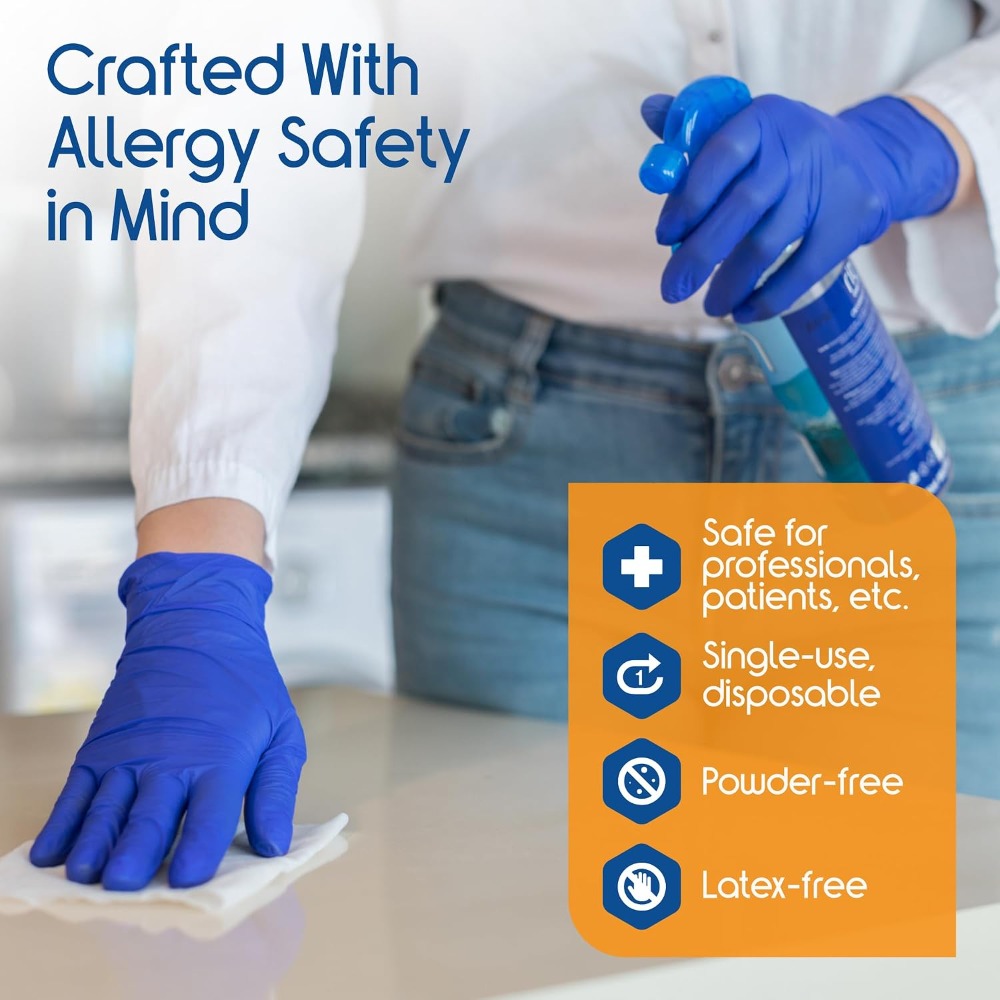 Cobalt Blue Nitrile Disposable - огляд і ціна Exam Glove Nitrile