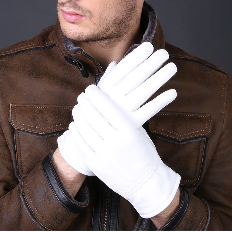 2025 Winter Genuine Leather Wh - огляд і ціна Leather Driving Glove