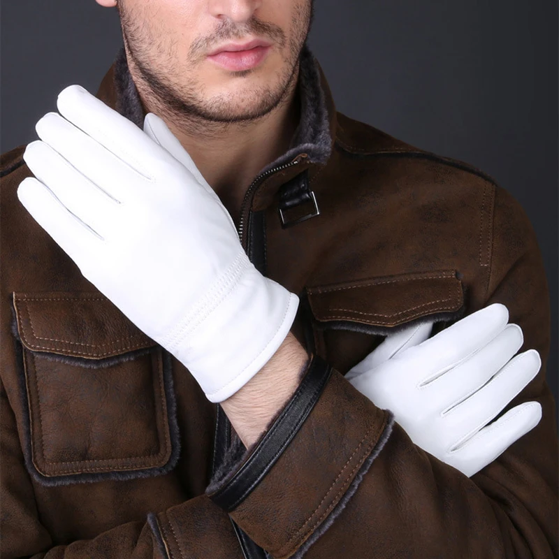 2025 Winter Genuine Leather Wh - огляд і ціна Leather Driving Glove