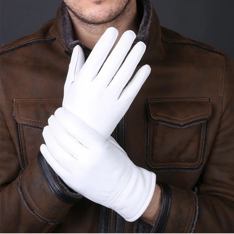 2025 Winter Genuine Leather Wh - огляд і ціна Leather Driving Glove