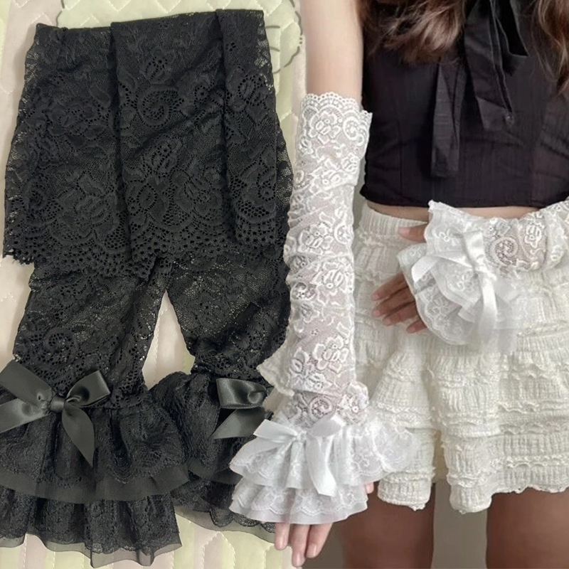 Hollow Out Lace Long Arm Sleev - огляд і ціна Fingerless Glove Knit