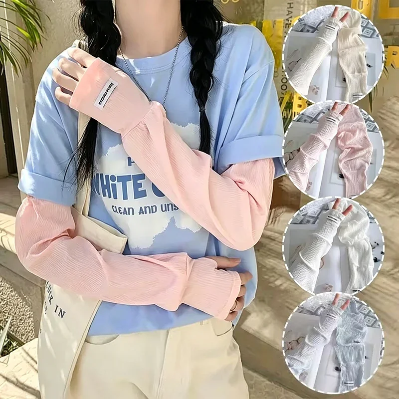 Summer Loose Ice Silk Uv Prote - огляд і ціна Fingerless Glove Knit