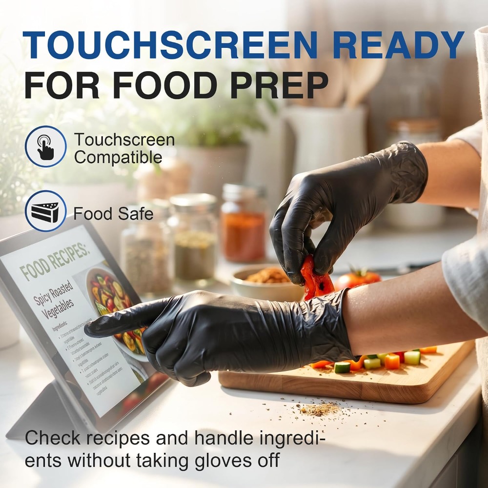 Disposable Black Nitrile Glove - огляд і ціна Exam Glove Nitrile