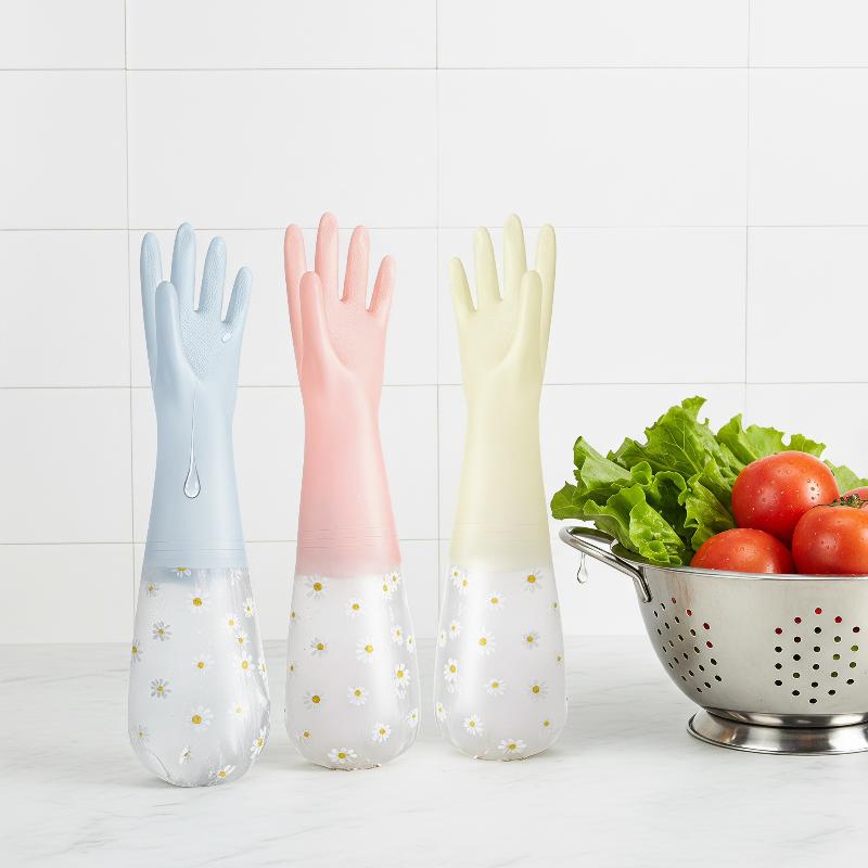 Floral Pattern Household Latex - огляд і ціна Rubber Glove Cleaning