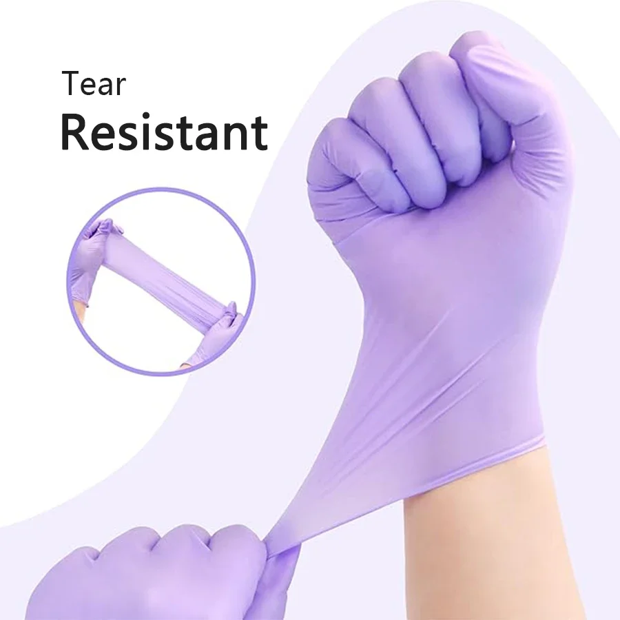 10/20/50/100PCS Purple Disposa - огляд і ціна Nitrile Mechanic Glove
