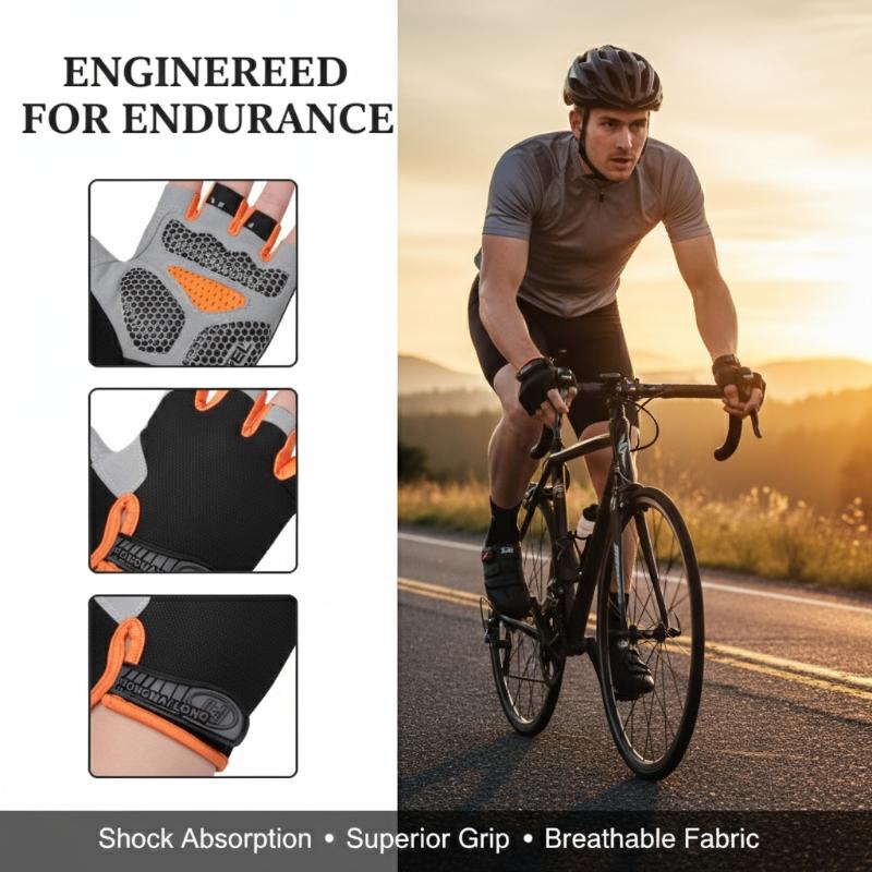Fingerless Cycling Gloves Anti - огляд і ціна Fingerless Glove Knit