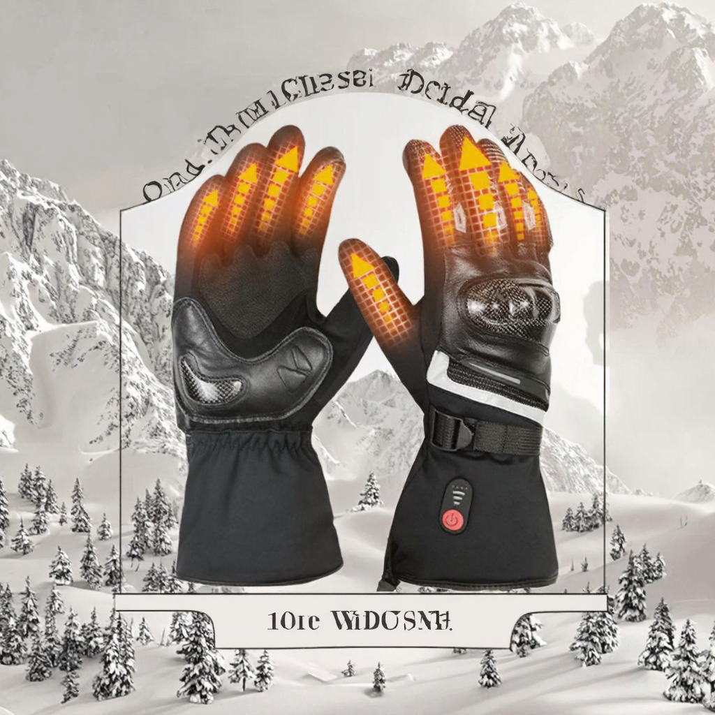 7.4V Heated Motorcycle Gloves, - огляд і ціна Motorcycle Glove Knuckle