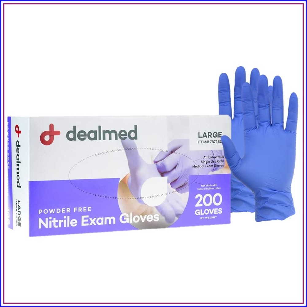 200 Count Large Nitrile Exam G - огляд і ціна Exam Glove Nitrile