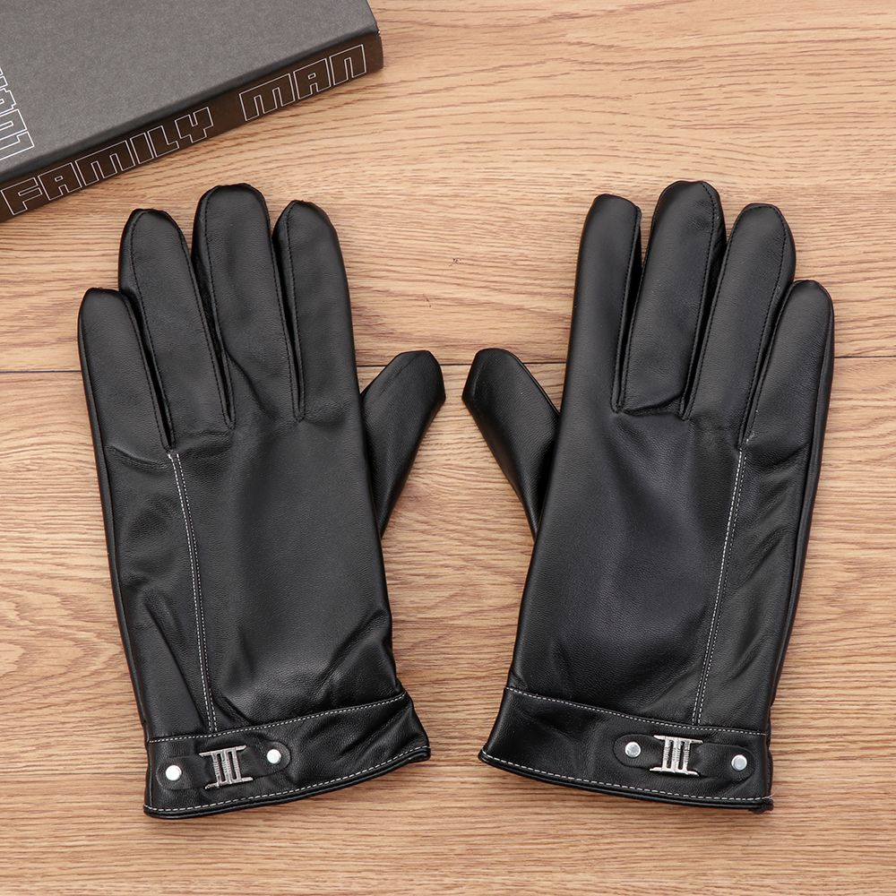Men's Fleece Thermal Leather G - огляд і ціна Leather Driving Glove