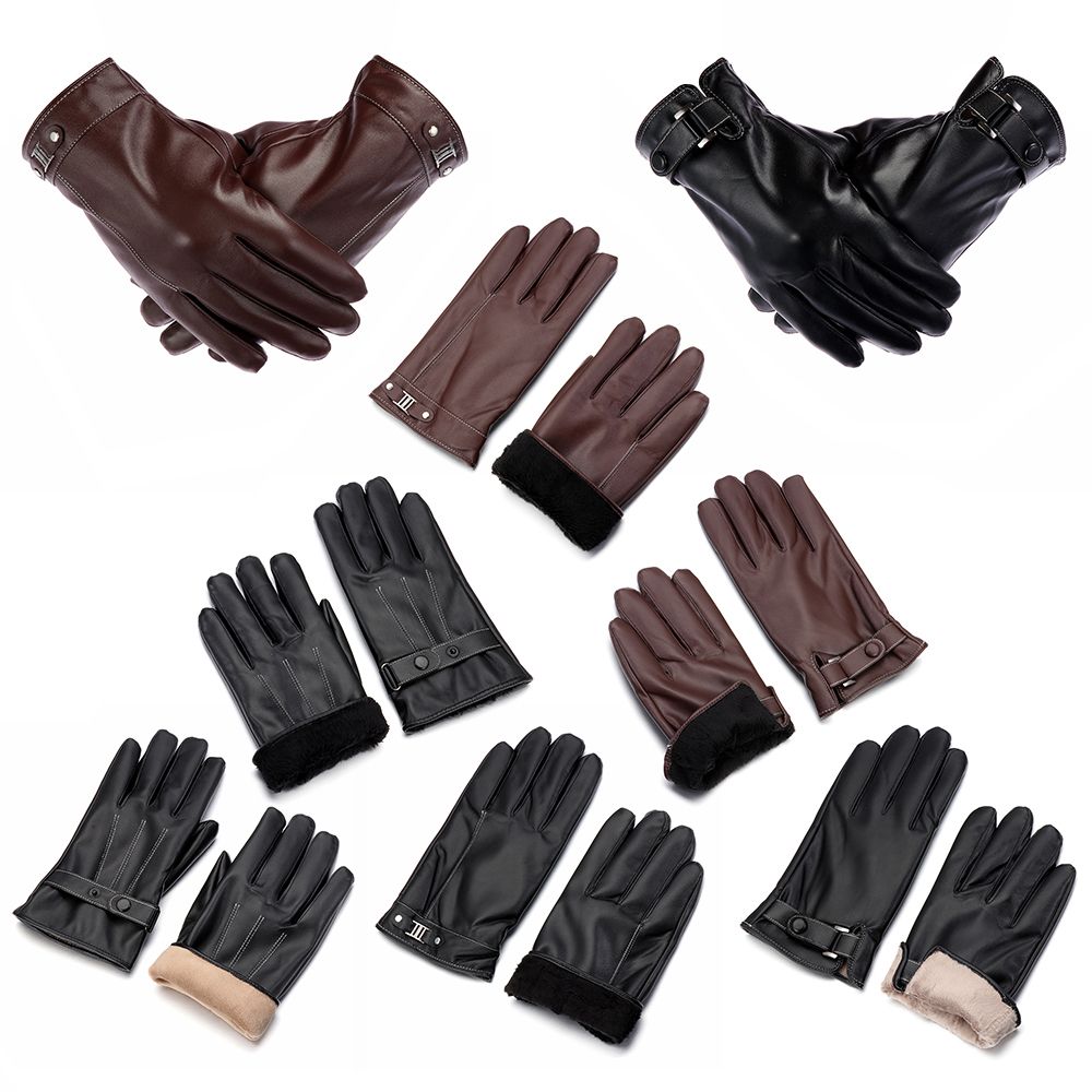 Men's Fleece Thermal Leather G - огляд і ціна Leather Driving Glove