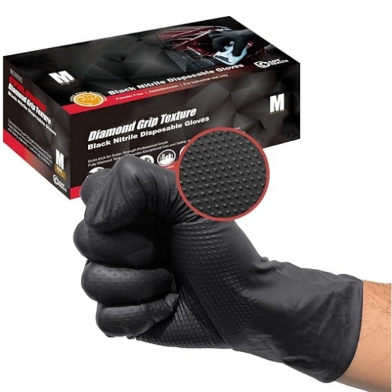 8Mil Heavy Duty Black Nitrile  - огляд і ціна Nitrile Mechanic Glove