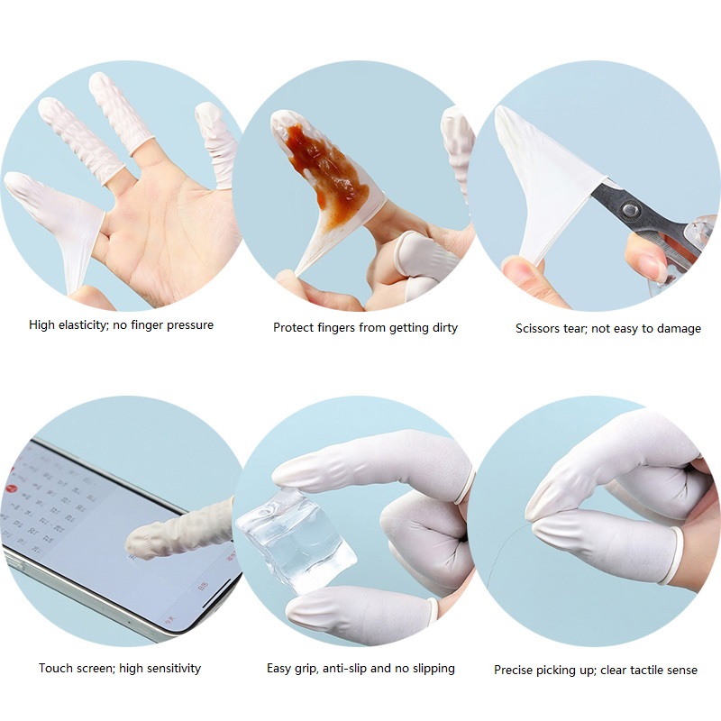 100/200PCS Powder Free Anti-Sl - огляд і ціна Latex Disposable Glove