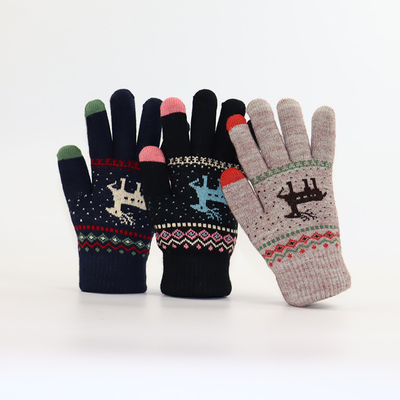 Autumn and Winter Thickened To - огляд і ціна Wool Glove Lined