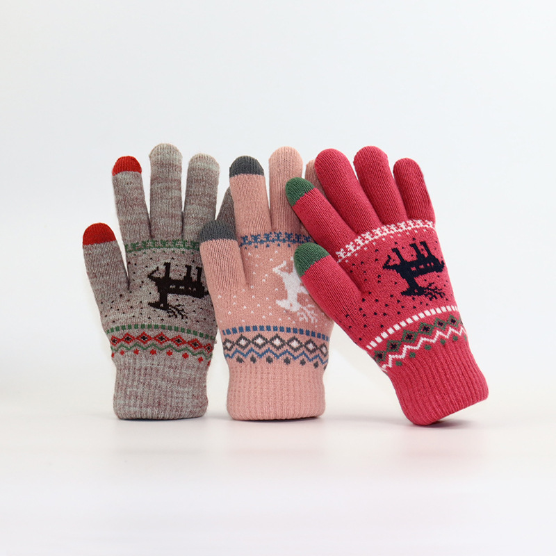 Autumn and Winter Thickened To - огляд і ціна Wool Glove Lined