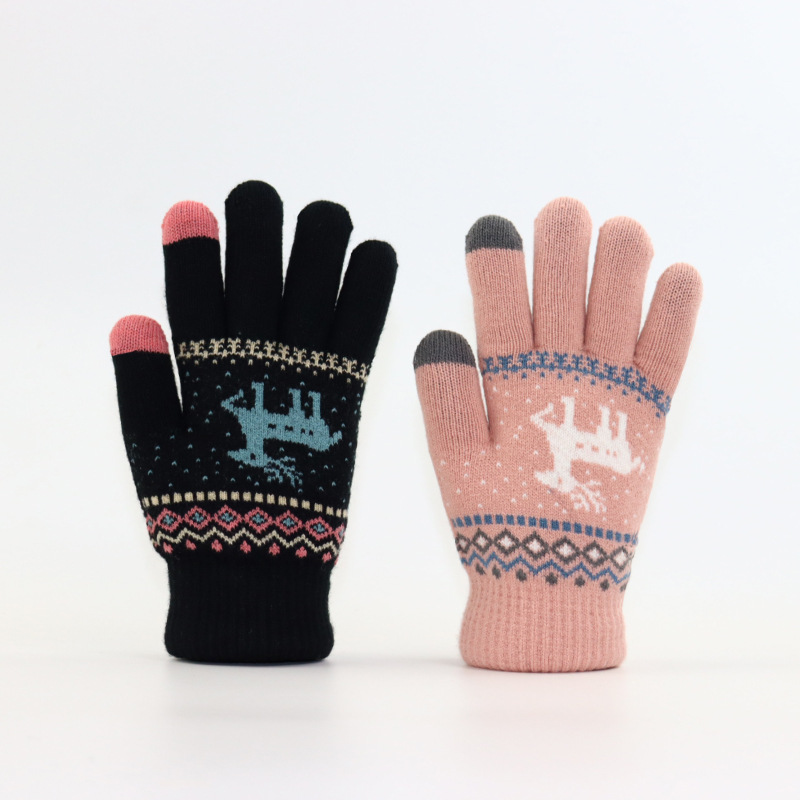 Autumn and Winter Thickened To - огляд і ціна Wool Glove Lined