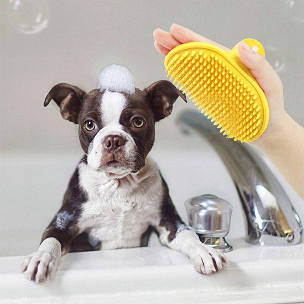 Pet Cleaning Brush Dog Cats Ba - огляд і ціна Rubber Glove Cleaning