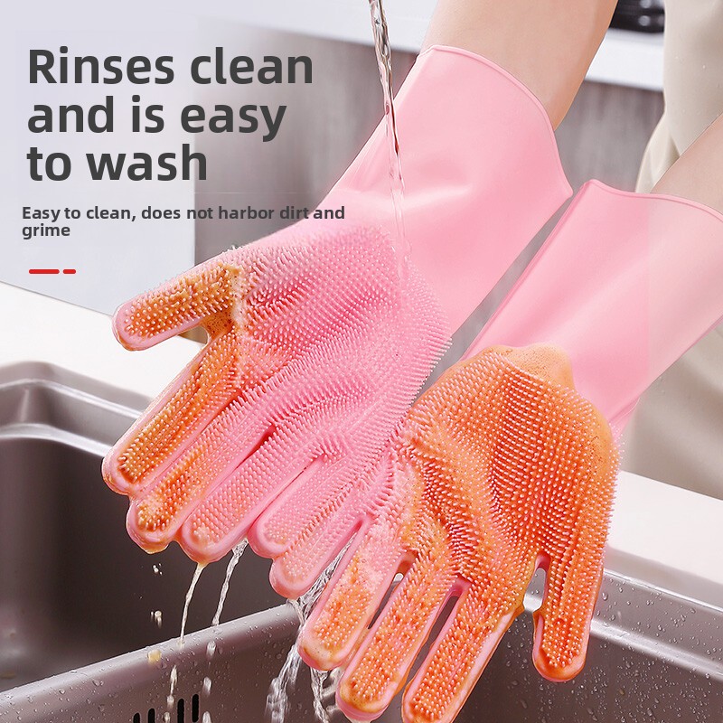 Silicone Dishwashing Gloves, M - огляд і ціна Dish Glove Rubber