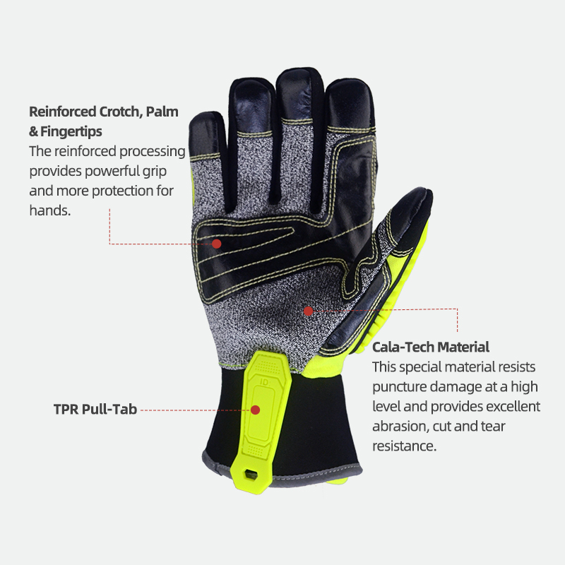 XYEHS ANSI CUT A5 Rescue Extri - огляд і ціна Work Glove Impact