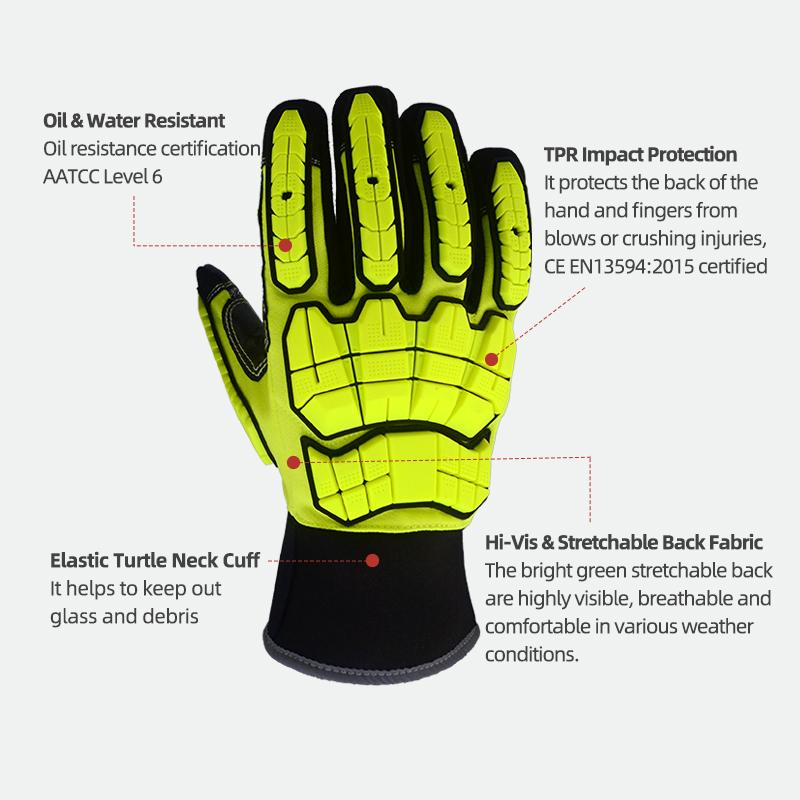 XYEHS ANSI CUT A5 Rescue Extri - огляд і ціна Work Glove Impact