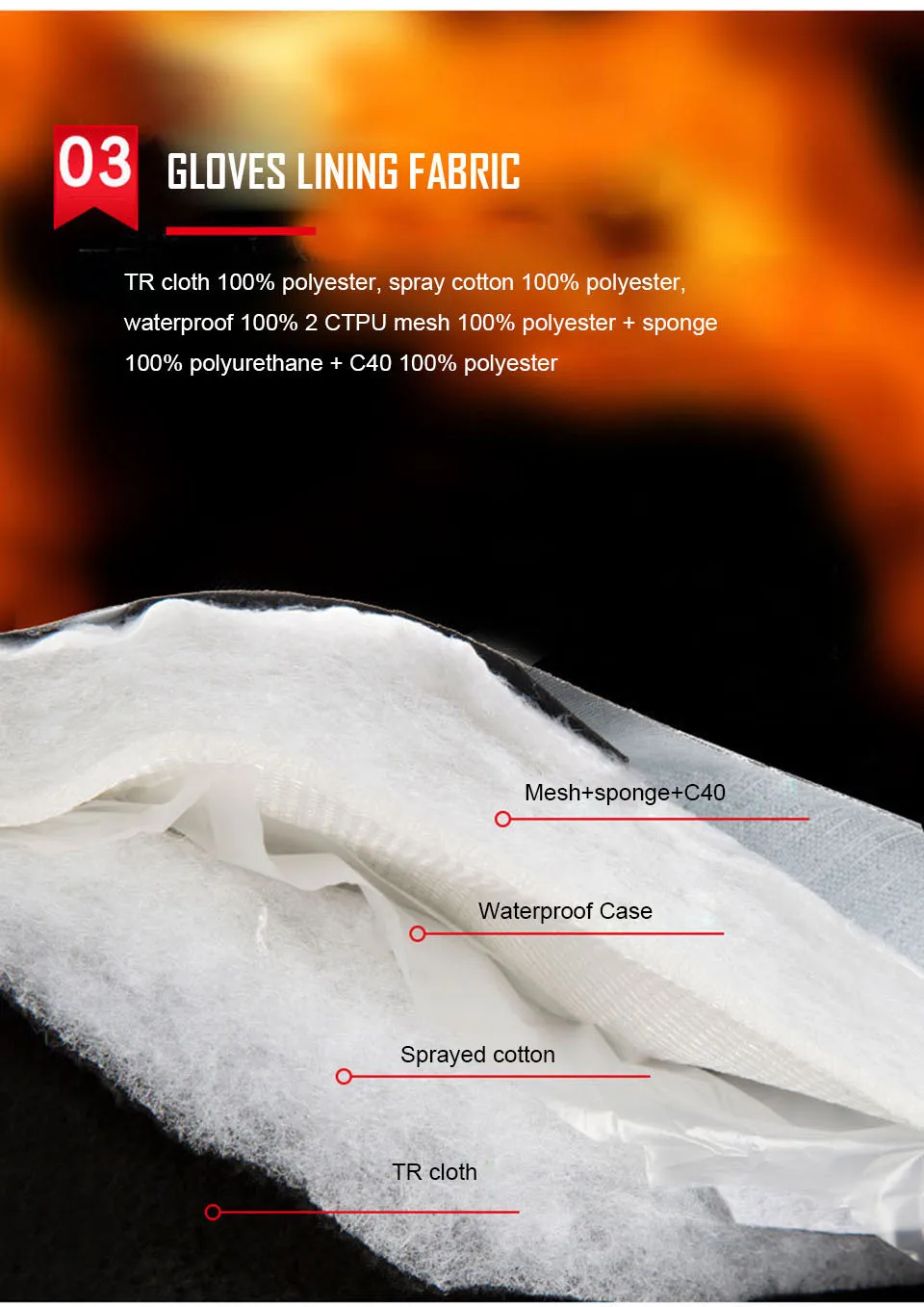 Winter Gloves 3M Cotton Heatin - огляд і ціна Ski Glove Waterproof
