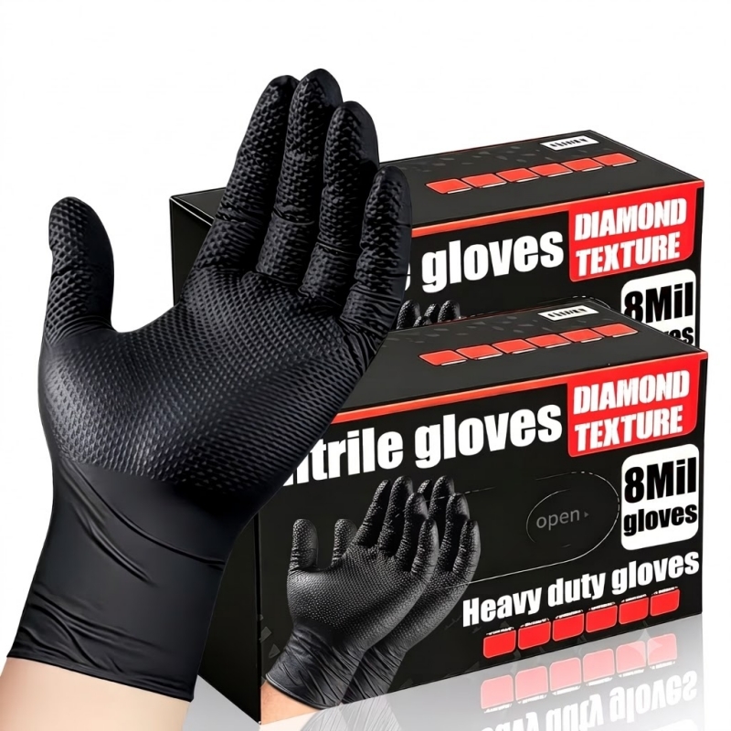 Heavy Duty Black Industrial Ni - огляд і ціна Nitrile Mechanic Glove