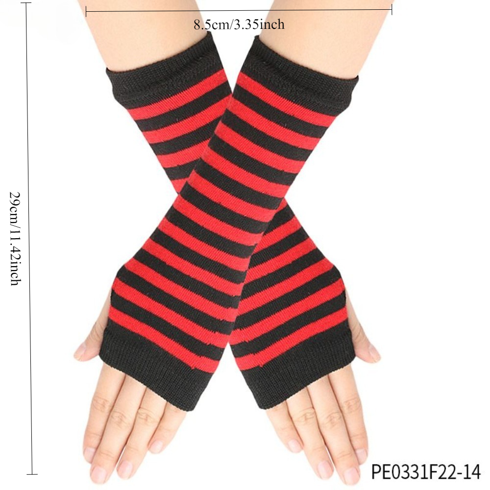 PESENAR Red  Black Striped Fin - огляд і ціна Fingerless Glove Knit