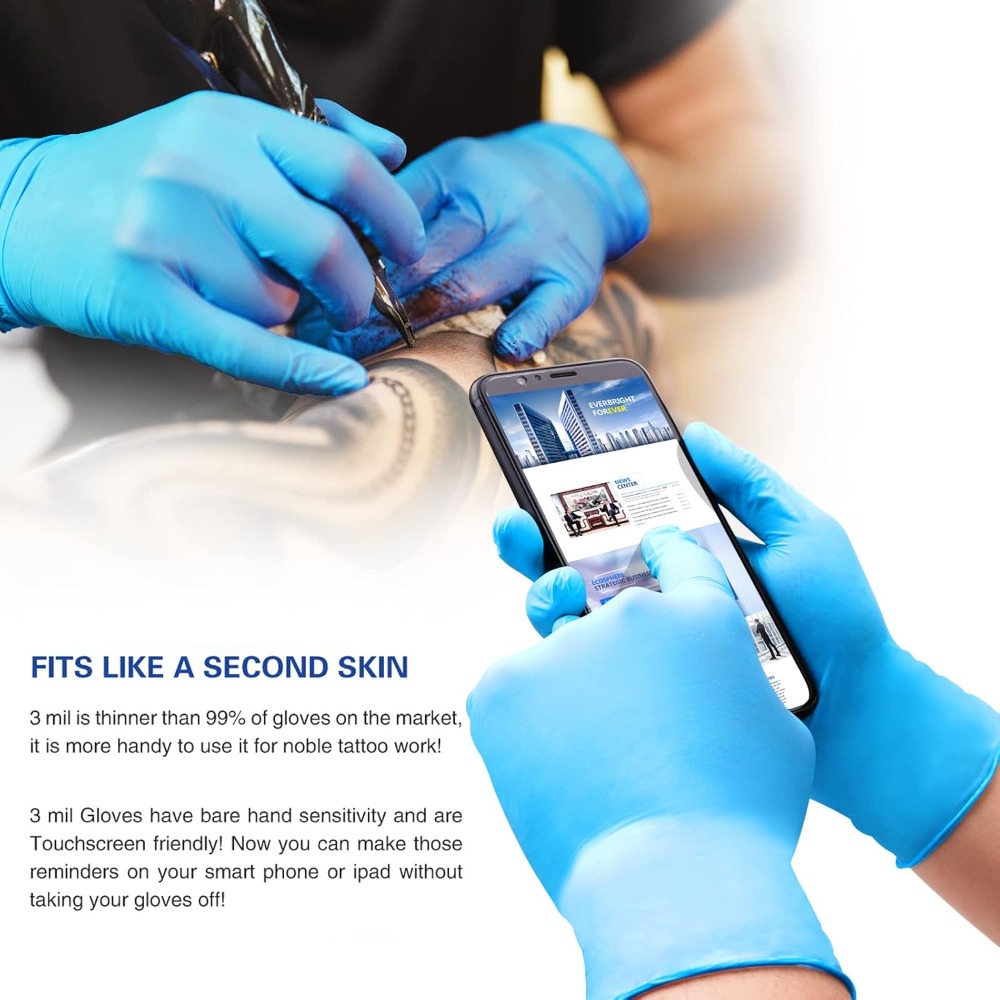Nitrile Disposable Gloves Powd - огляд і ціна Exam Glove Nitrile