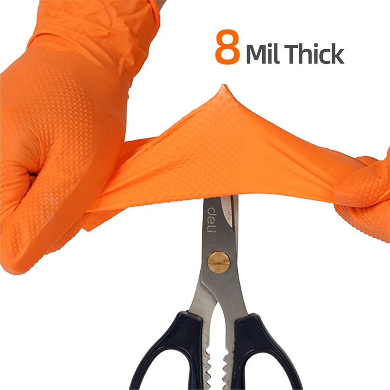 Heavy Orange Disposable Nitril - огляд і ціна Nitrile Mechanic Glove