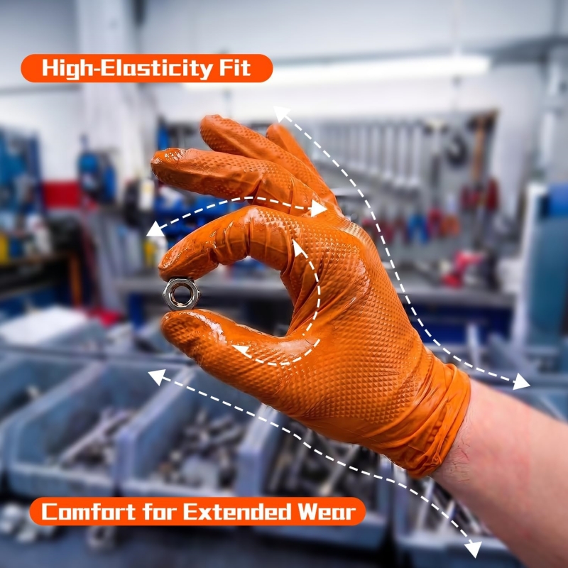 Heavy Orange Disposable Nitril - огляд і ціна Nitrile Mechanic Glove