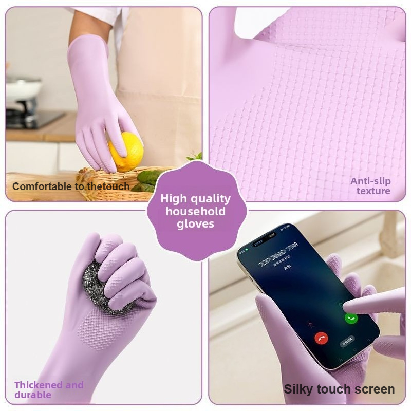 Latex Dish Washing Gloves,with - огляд і ціна Dish Glove Rubber